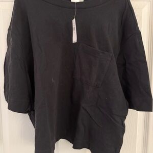 GAP Black Long Sleeve Women's Top with Pocket